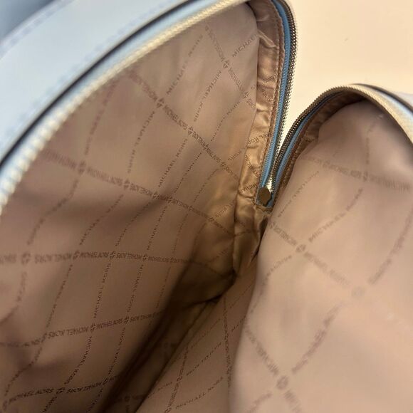 Michael Kors Jaycee Medium Ombré Signature Logo Backpack & wallet LT Sky - Picture 9 of 12